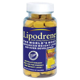 Hi-Tech Pharmaceuticals Lipodrene With Ephedra 100 Tablets Fat Burner