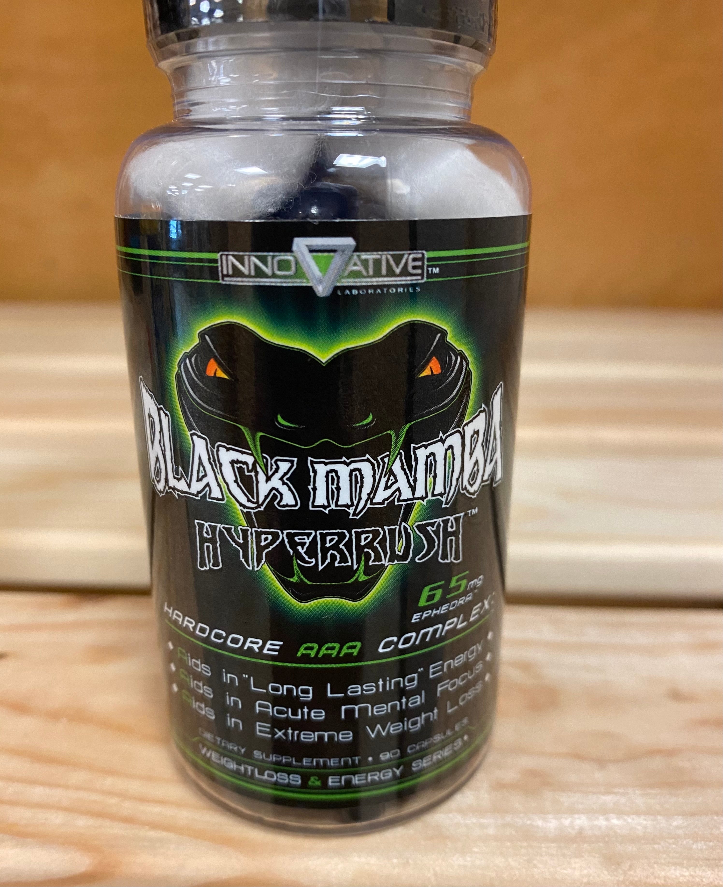 Innovative Labs Black Mamba Hyperrush® W/ Ephedra Extract 90 Capsules ...